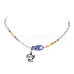 Alloy Tortoise Pendant Necklace&nbsp;NJEW-JN04427