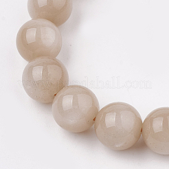 Natural Sunstone Stretch Bracelets&nbsp;BJEW-S138-02C-8mm