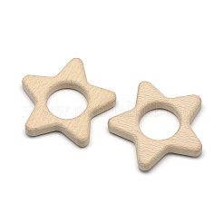 Undyed Beech Wood Big Pendants&nbsp;X-WOOD-R263-09-LF