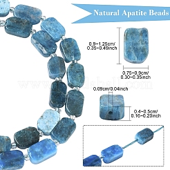 1 Strand Natural Apatite Beads Strands&nbsp;G-YW0002-96