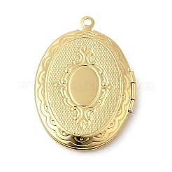 Brass Locket Pendants&nbsp;KK-P342-01B-G-01