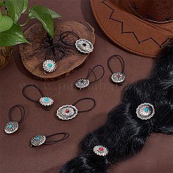 10Pcs Elastic Cord Hair Ties&nbsp;OHAR-PH00012