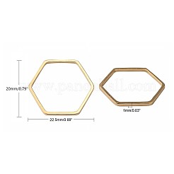 Brass Linking Rings&nbsp;KK-S327-03KC