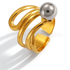 304 Stainless Steel Cuff Open Rings&nbsp;WG7E71B-05