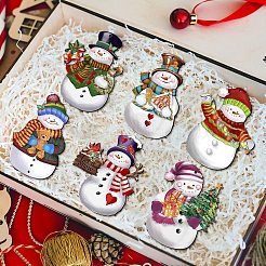 Christmas Theme Wood Pendants&nbsp;PW-WG49E0D-01