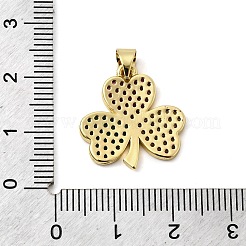 Brass Micro Pave Cubic Zirconia Pendants&nbsp;KK-I360-080G