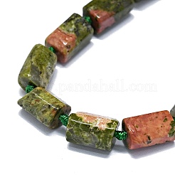 Natural Unakite Beads Strands&nbsp;G-O170-135