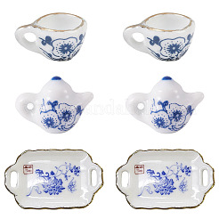 6Pcs 3 Styles Ceramic Kitchenware Display Decorations&nbsp;DJEW-TA0001-31