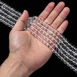 Natural Quartz Crystal Beads Strands&nbsp;X-G-H236-05A-8mm