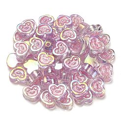UV Plating Rainbow Iridescent Acrylic Beads&nbsp;OACR-G012-11A