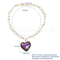 Aluminium Paperclip Chains Necklaces&nbsp;NJEW-JN02696