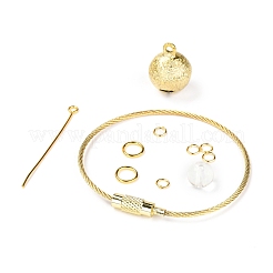 DIY Embroidery Temari Ball Keychain Kits&nbsp;DIY-I064-A05