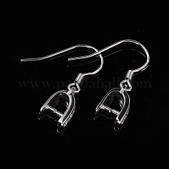 Anti-Tarnish Rhodium Plated 925 Sterling Silver Earring Hooks&nbsp;STER-I009-07P