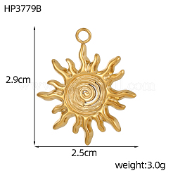 304 Stainless Steel Pendants&nbsp;STAS-OY019-85G