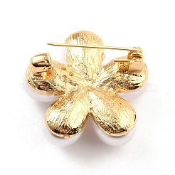 Alloy Resin Imitation Pearl Brooches&nbsp;JEWB-O009-13