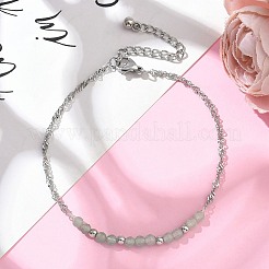 7Pcs 7 Colors Natural Gesmstone Beads Link Bracelets&nbsp;BJEW-JB11835