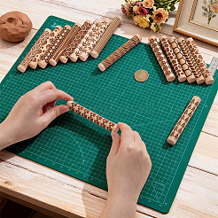 16Pcs 16 Styles Wooden Rolling Pin&nbsp;BAKE-UN0001-01