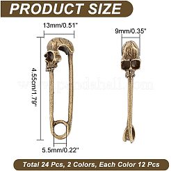 24Pcs 2 Colors Tibetan Style Alloy Pendants&nbsp;FIND-AR0003-46