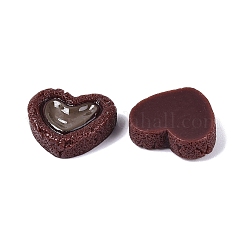 Heart Opaque Resin Biscuit Decoden Cabochons&nbsp;RESI-ZX019-01A