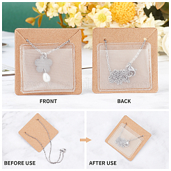 300Pcs 4 Style Square Cardboard Jewelry Display Cards&nbsp;AJEW-PH0002-98