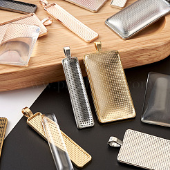 DIY Rectangular Pendant Making Kits&nbsp;DIY-TA0008-91