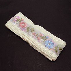 Embroidery Polyester Lace Trim&nbsp;OCOR-WH0064-79