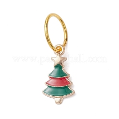 Christmas Theme Iron Dreadlocks Beads&nbsp;OHAR-JH00042