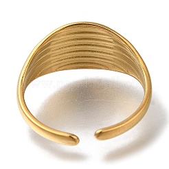 304 Stainless Steel Cuff Rings for Women&nbsp;RJEW-Z074-22G