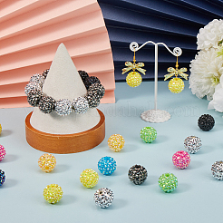 80Pcs Resin Rhinestone Beads&nbsp;RESI-SC0003-28