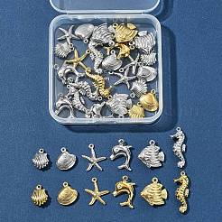 36Pcs 12 Styles Ocean 304 Stainless Steel Pendants&nbsp;STAS-FS0001-95