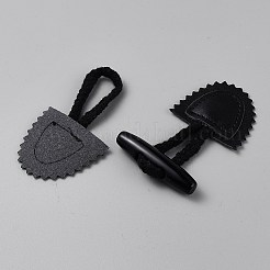 Leather Sew on Coat Tab Closures&nbsp;AJEW-WH20048-10