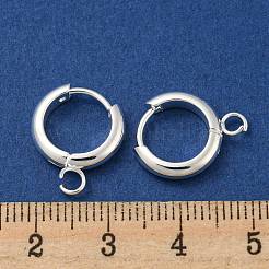 201 Stainless Steel Huggie Hoop Earring Findings&nbsp;STAS-P283-01X-S