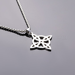 Viking Knot Stainless Steel Pendant Necklaces&nbsp;FS-WG1D0B5-01