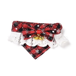 Cloth Pet's Christmas Bowknot Collar&nbsp;AJEW-D051-03G