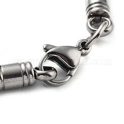Non-Tarnish 201 Stainless Steel Column Link Chain Bracelet&nbsp;BJEW-Z023-15P