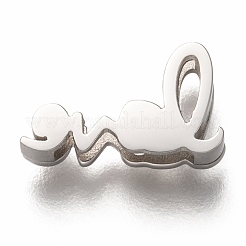 Non-Tarnish 304 Stainless Steel Slide Charms&nbsp;STAS-P270-11P