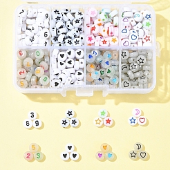 8 Styles Opaque Acrylic Beads&nbsp;SACR-FS0001-27