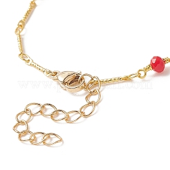 Glass Bead Chain Bracelet Making&nbsp;AJEW-JB01150-09