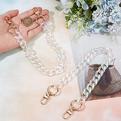 2Pcs Resin Curb Chain Bag Extension Chains&nbsp;FIND-BBC0002-50B
