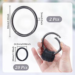 Alloy & Iron Spring Gate Rings&nbsp;FIND-GA0005-18