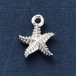 925 Sterling Silver Starfish Charms&nbsp;STER-U009-09S-02