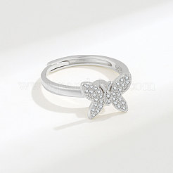 Adjustable Brass Pave Cubic Zirconia Enamel Rotating Finger Rings for Women&nbsp;FS-WGAC909-01