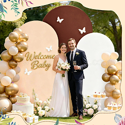 3Pcs 3 Colors Cloth Arch Background Cover for Wedding Party Decor&nbsp;AJEW-DC0004-02