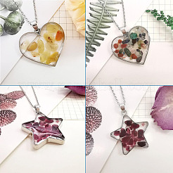 DIY UV/Epoxy Resin Pendant Necklace Making Kits&nbsp;DIY-TA0008-72