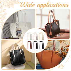 6 Bags 6 Colors PU Leather Bag Handles&nbsp;PURS-NB0001-03