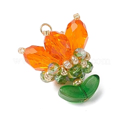 Transparent Glass Pendants&nbsp;PALLOY-MZ00722-02