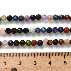 Natural Mixed Gemstone Beads Strands&nbsp;G-RM2025-A16-4mm