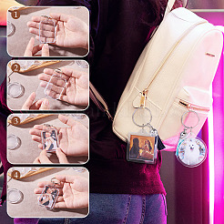 32Pcs 4 Styles Acrylic Keychain&nbsp;KEYC-TA0001-29