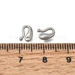 304 Stainless Steel Teardrop Hook Clasps&nbsp;SA-CBACB61-12P