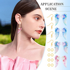 DIY Wing Dangle Earring Making Kits&nbsp;DIY-TA0012-36